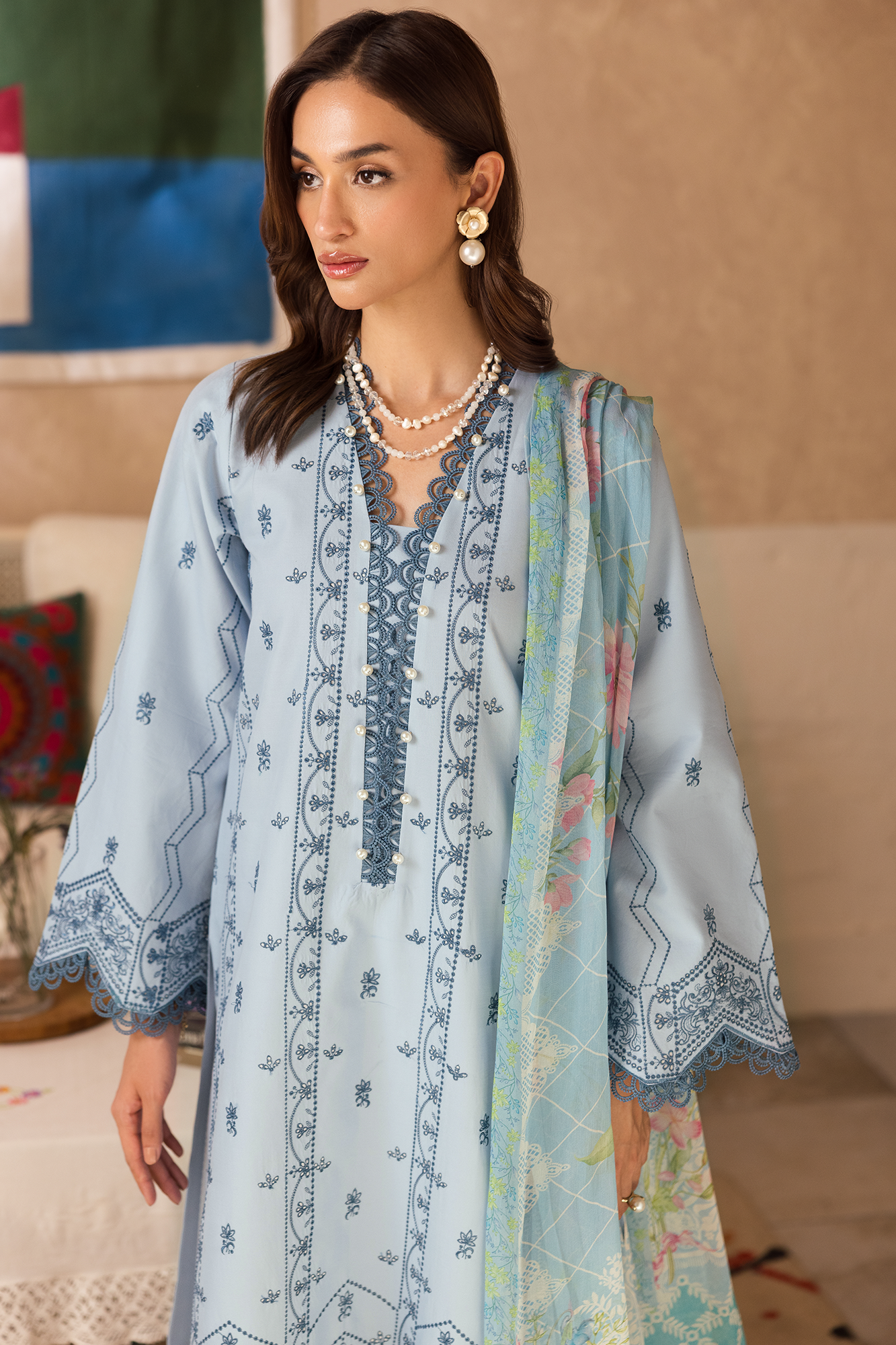 Nissa Chikankari Lawn – N-12