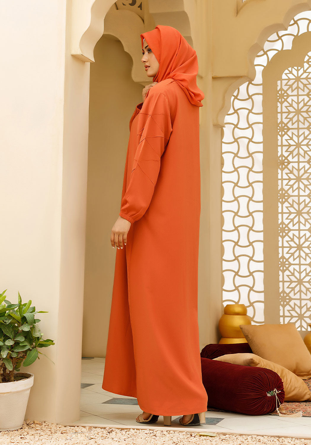 wool in Copper orange