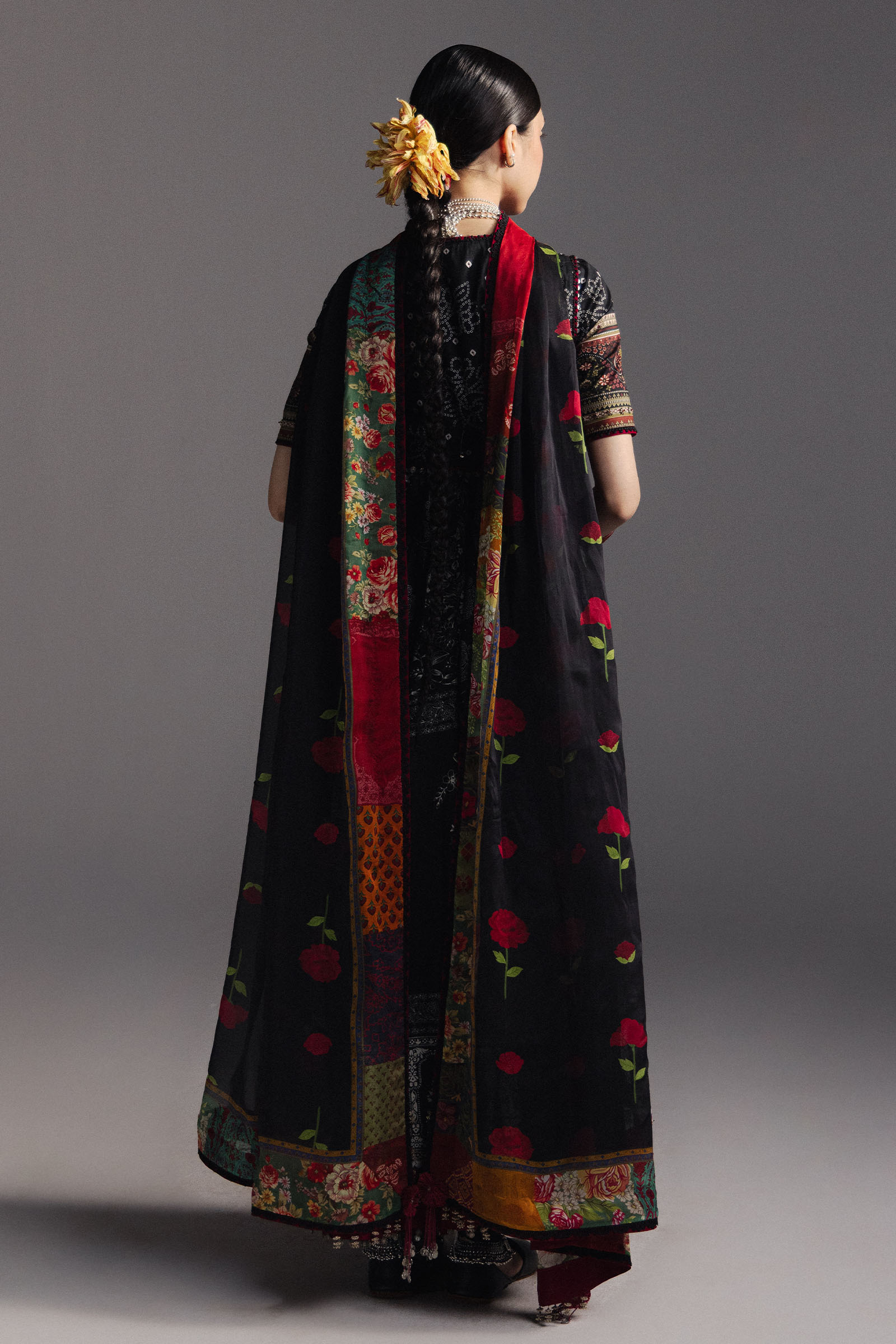 Anarkali Festive Luxury Lawn – Surkh Bahar-D1
