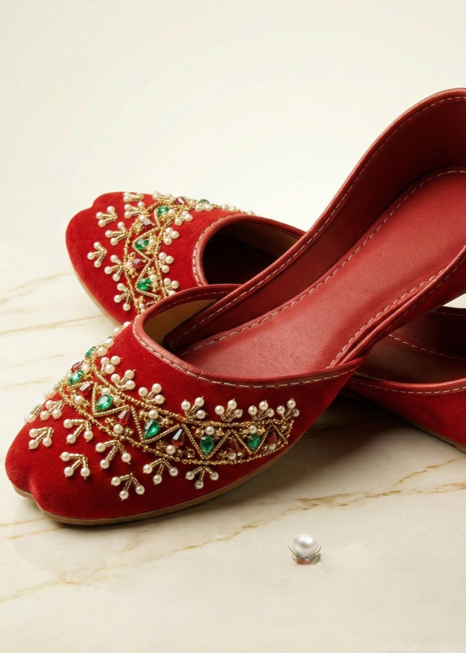 Khussa in Hot pink by - High Quality Women Khussa YPD6409