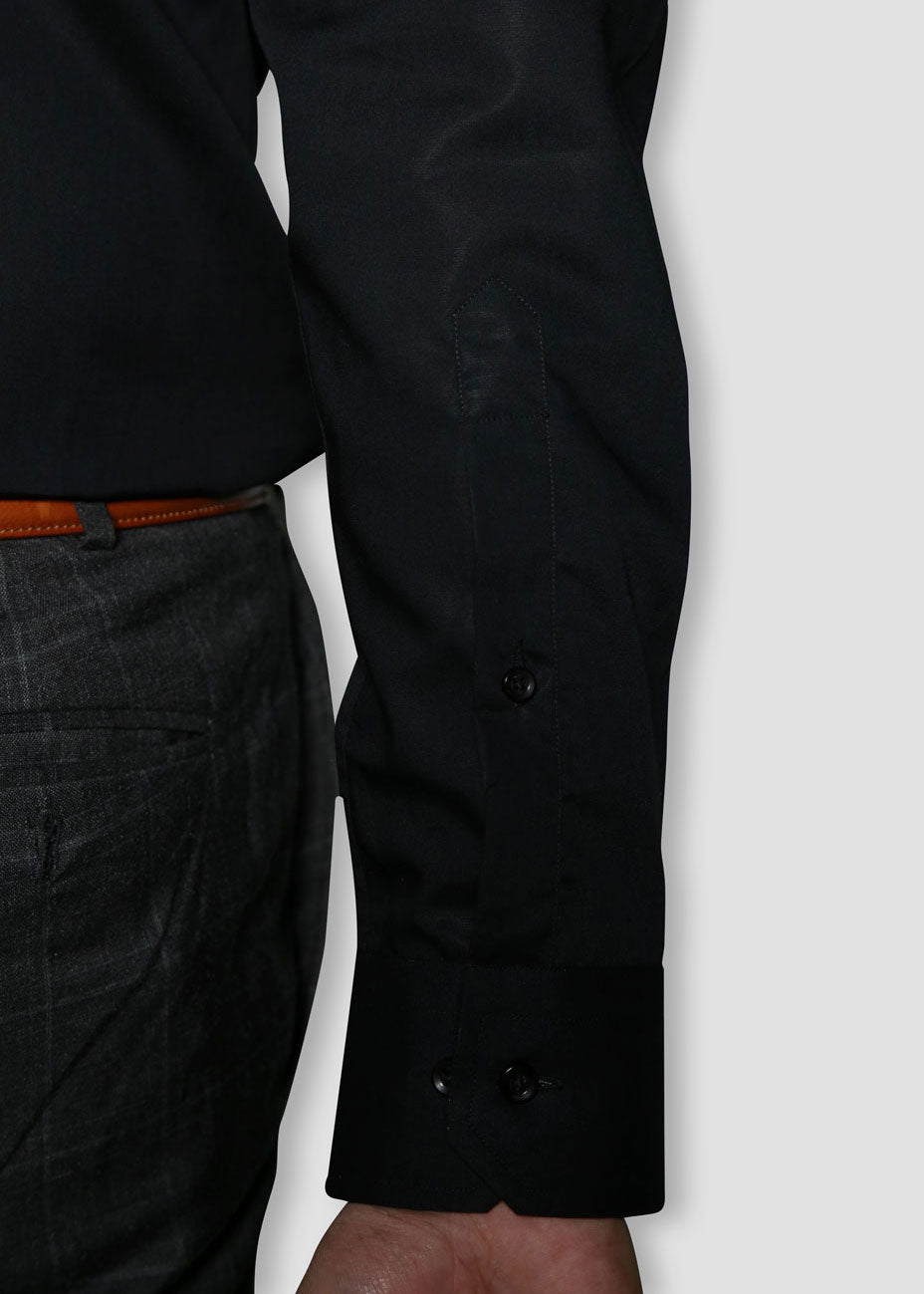 cotton Formal Shirt in Black