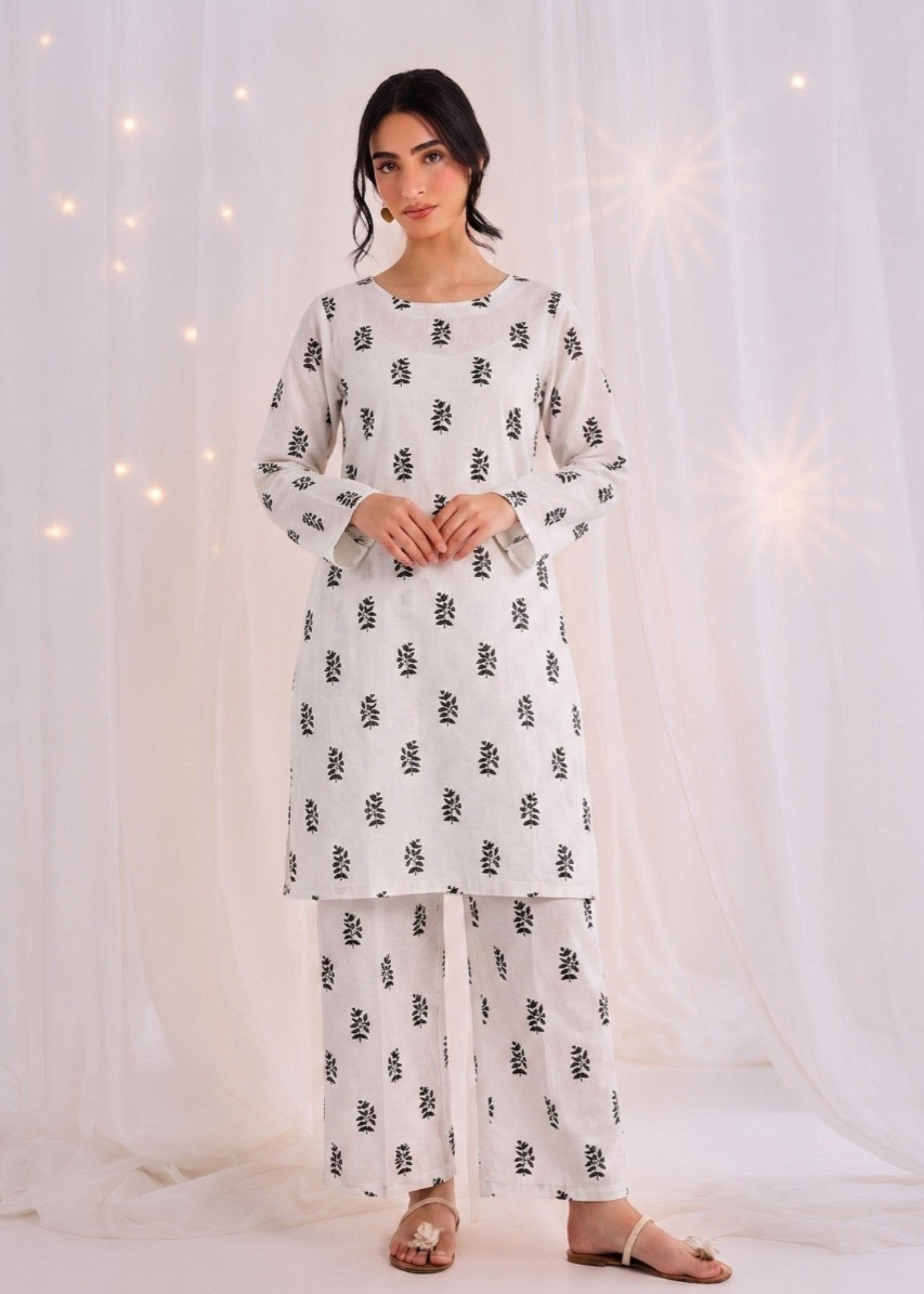 linen Co Ord Sets in White