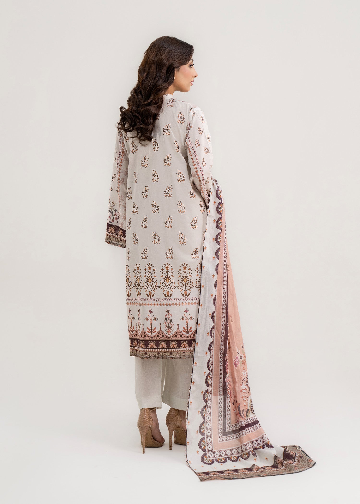lawn Unstitched in Ivory