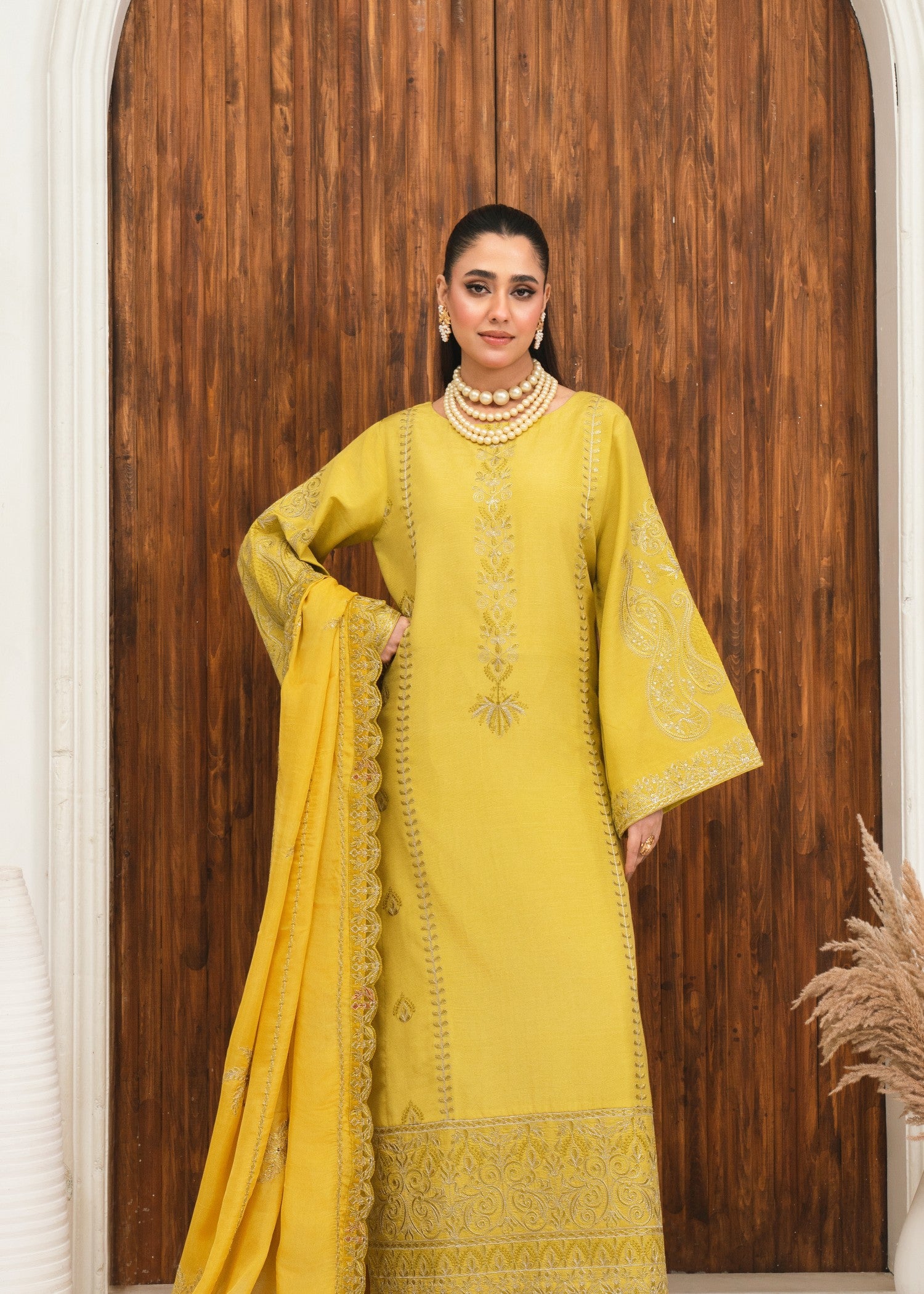 raw silk Kurta Set in Dijon