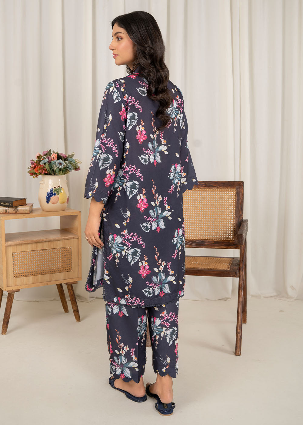 lawn Co Ord Sets in Midnight blue
