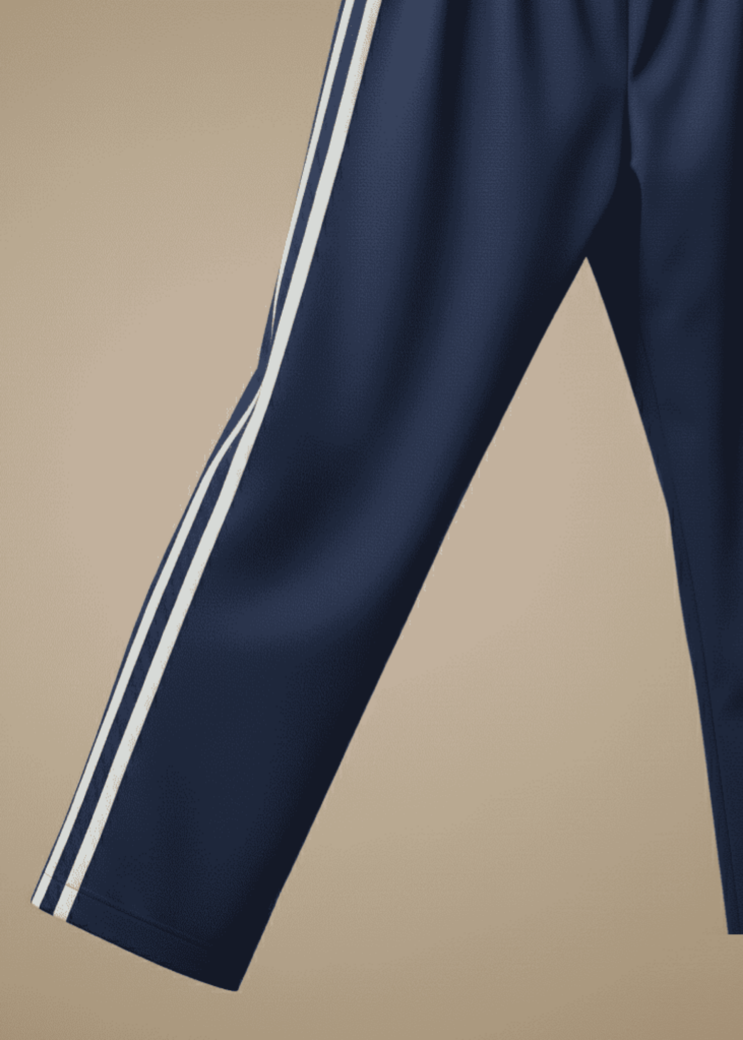 cotton jersey Trousers in Navy blue
