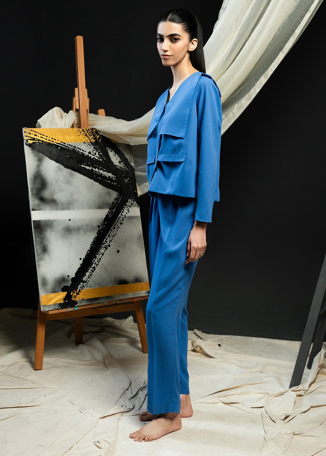 georgette Co Ord Sets in Blue
