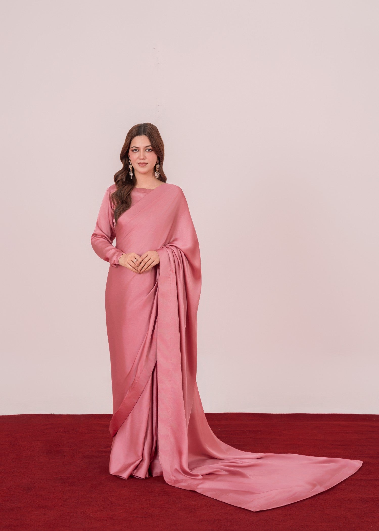 silk Saree in Pink