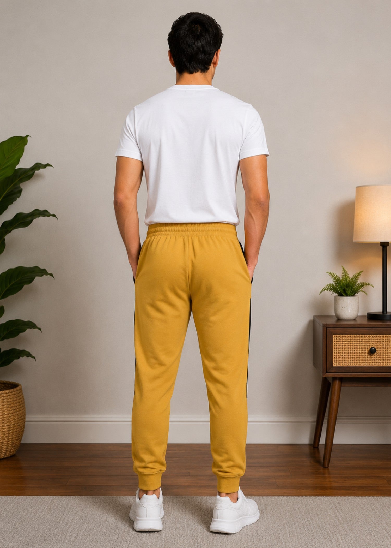 cotton Trousers in Mari gold