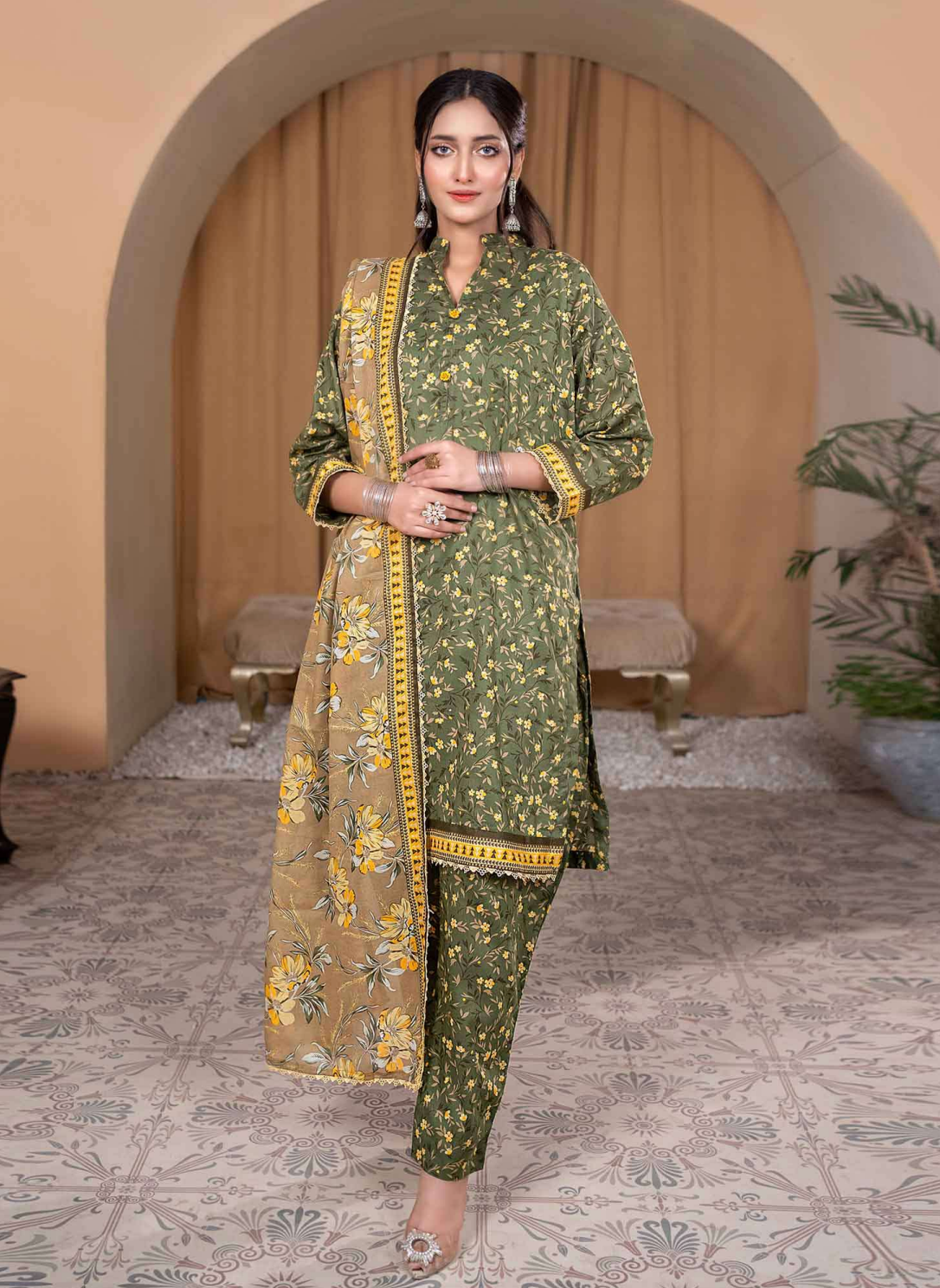 Printed Summer Lawn Drop 12 – 1