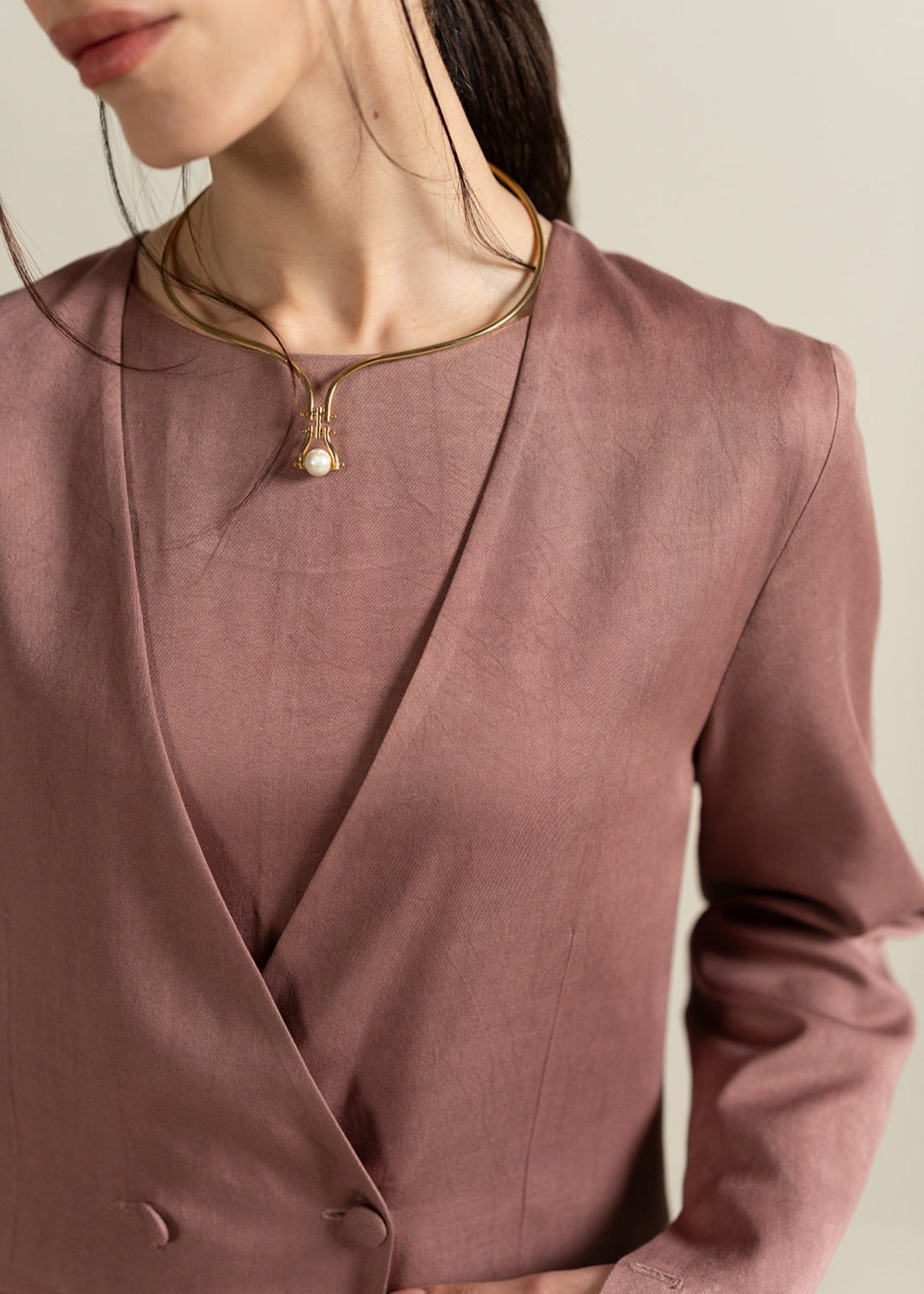 viscose Blazer in Pink