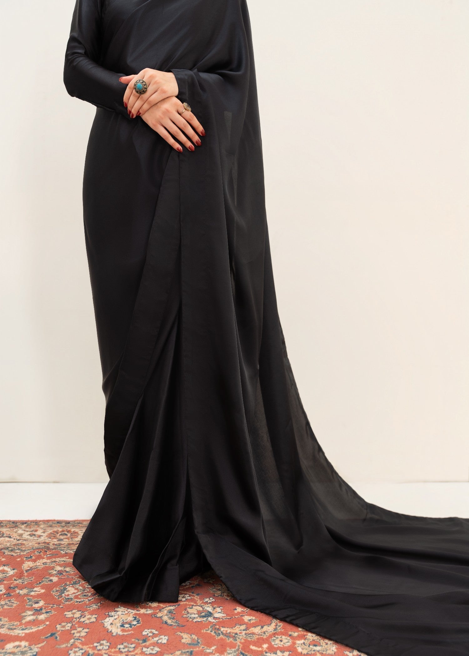 silk Saree in Black