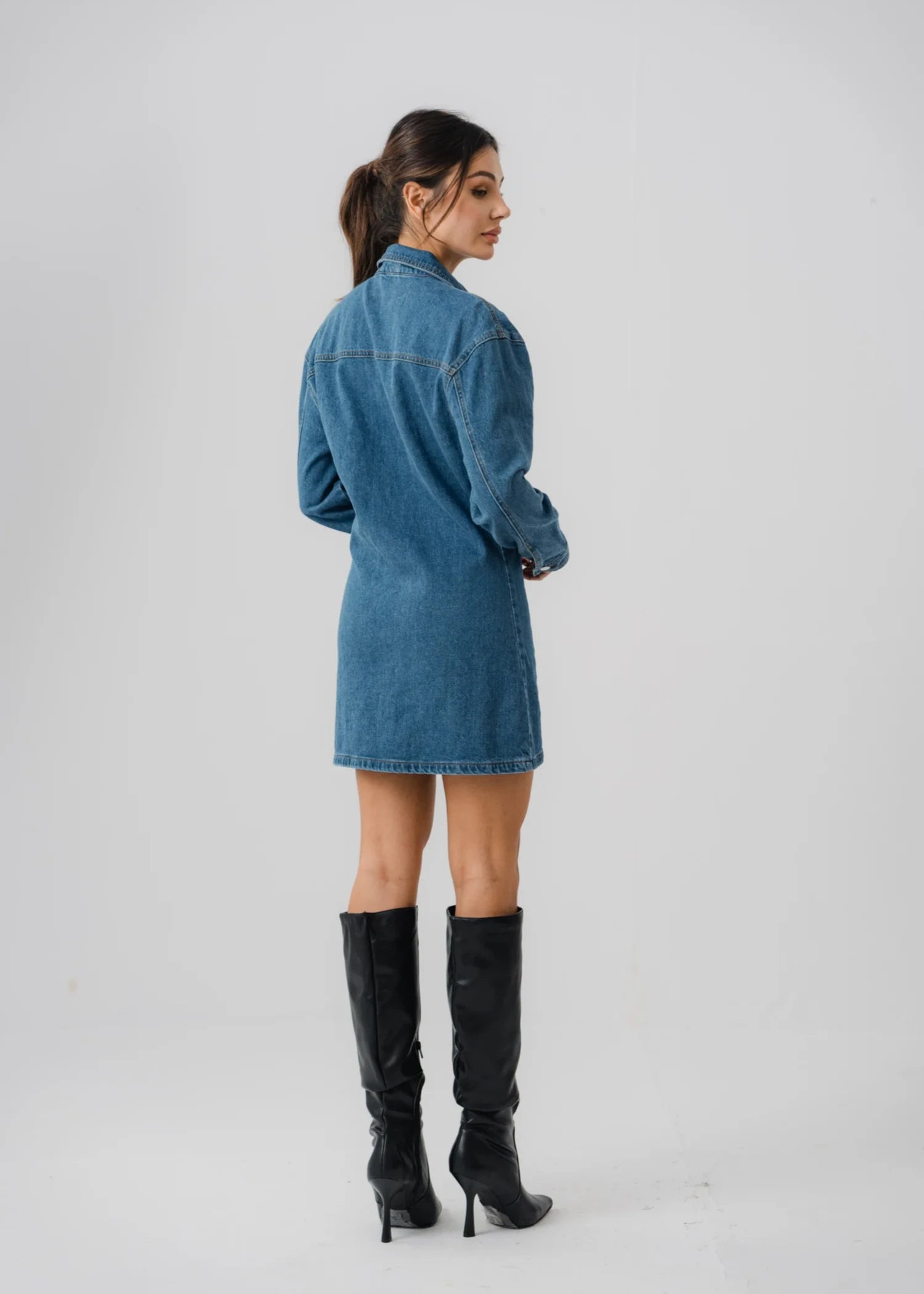 denim Dress in Blue