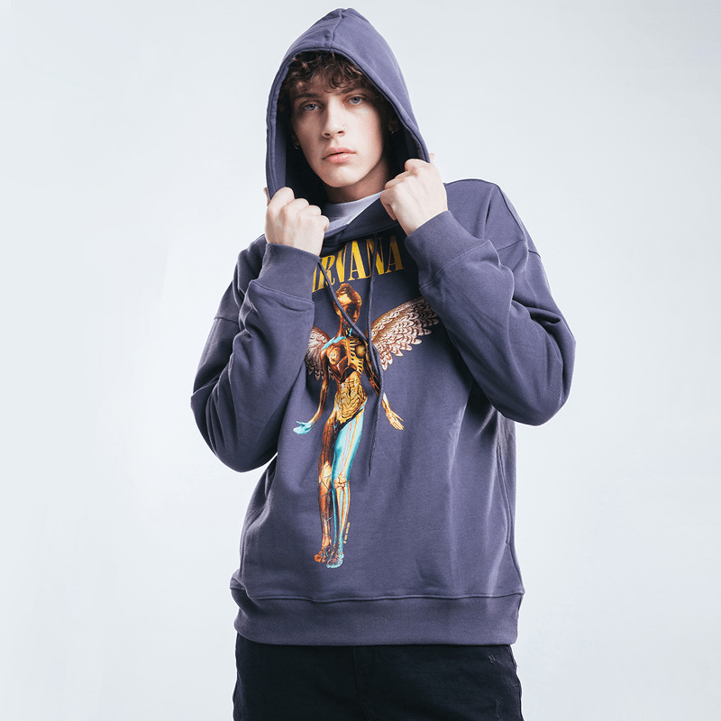 European and American Fashion Brand Nirvana Band Angel Sweatshirt Hoodie
