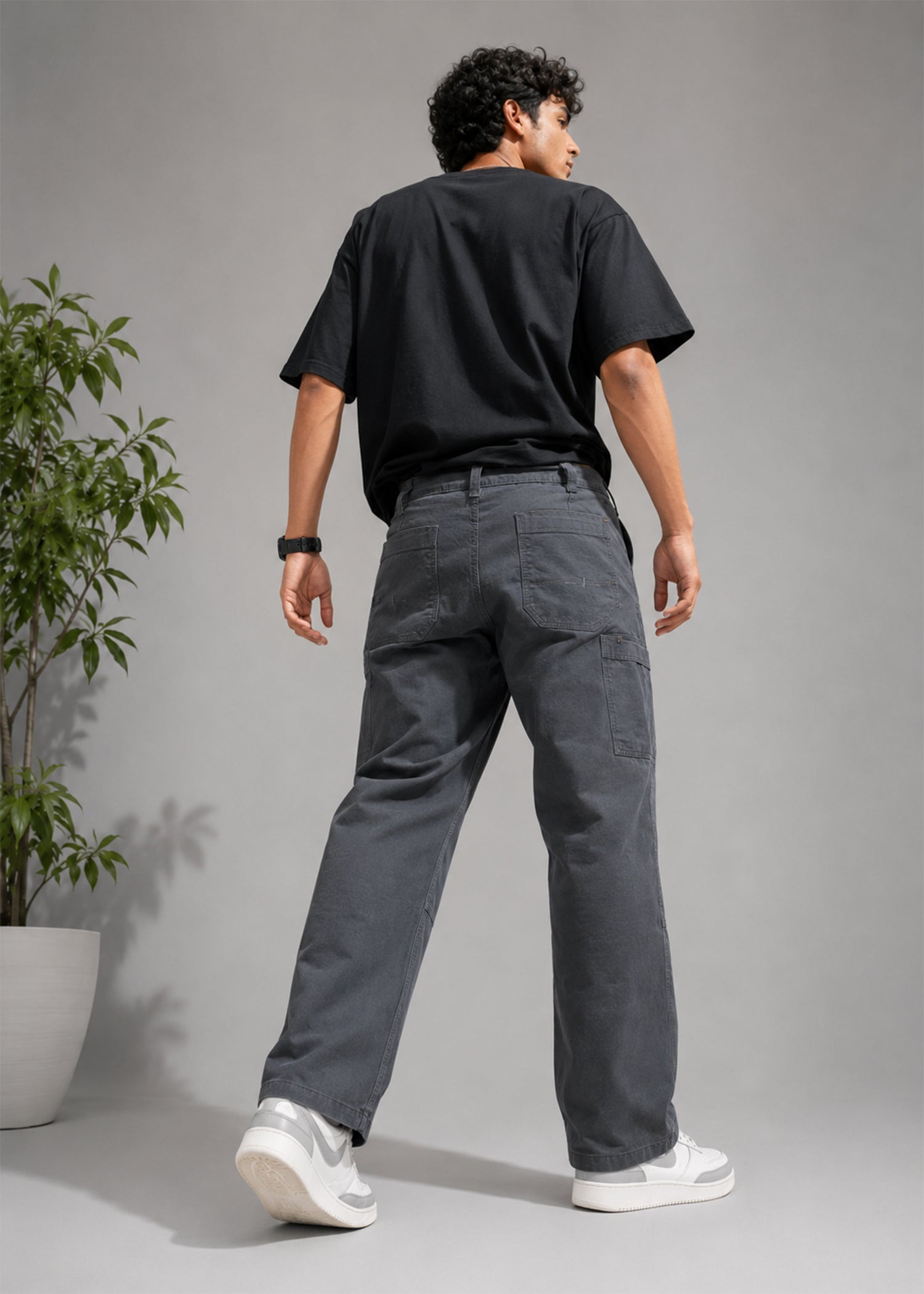 cotton Pants in Ash grey