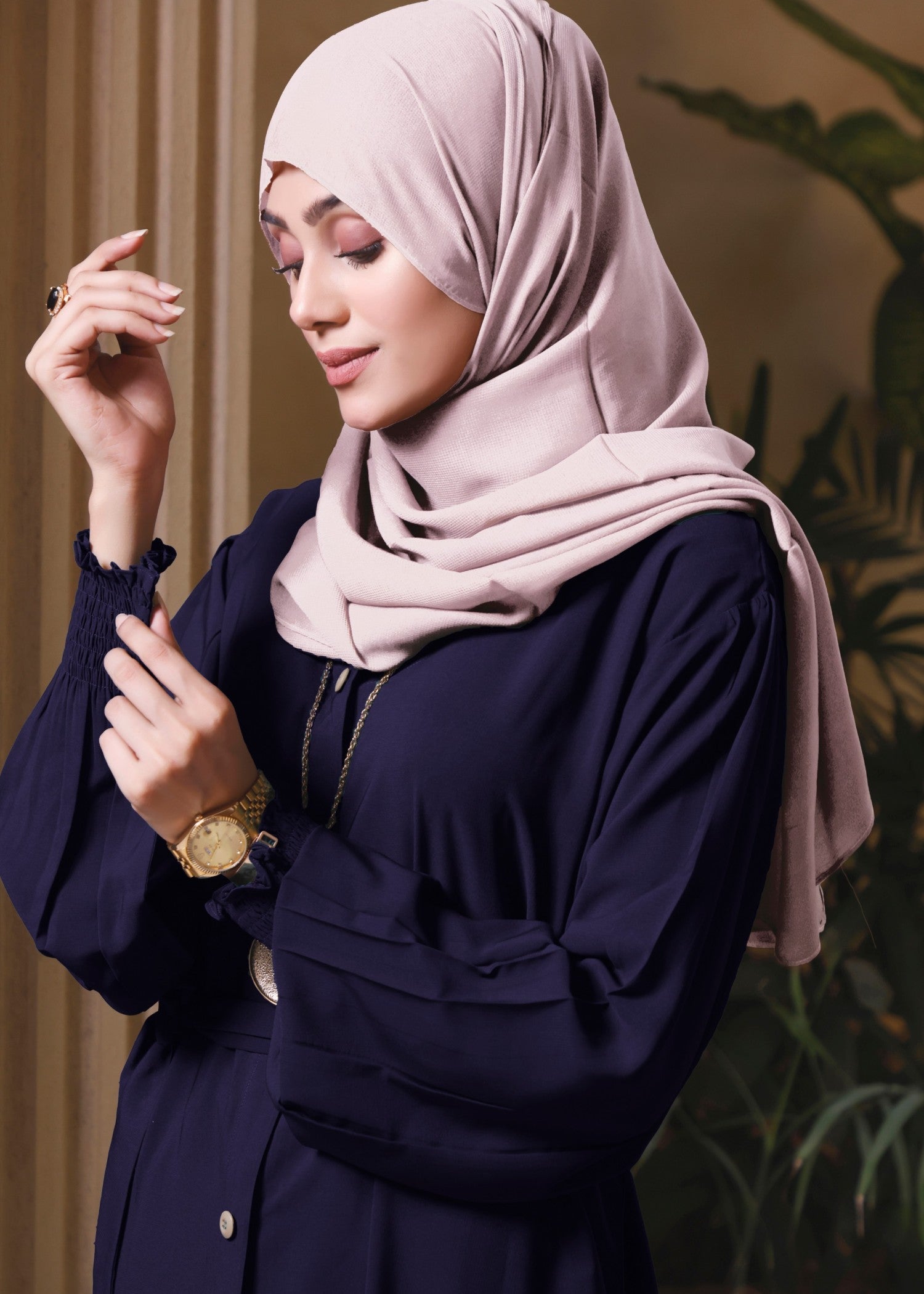 nidha blend Abaya in Blue