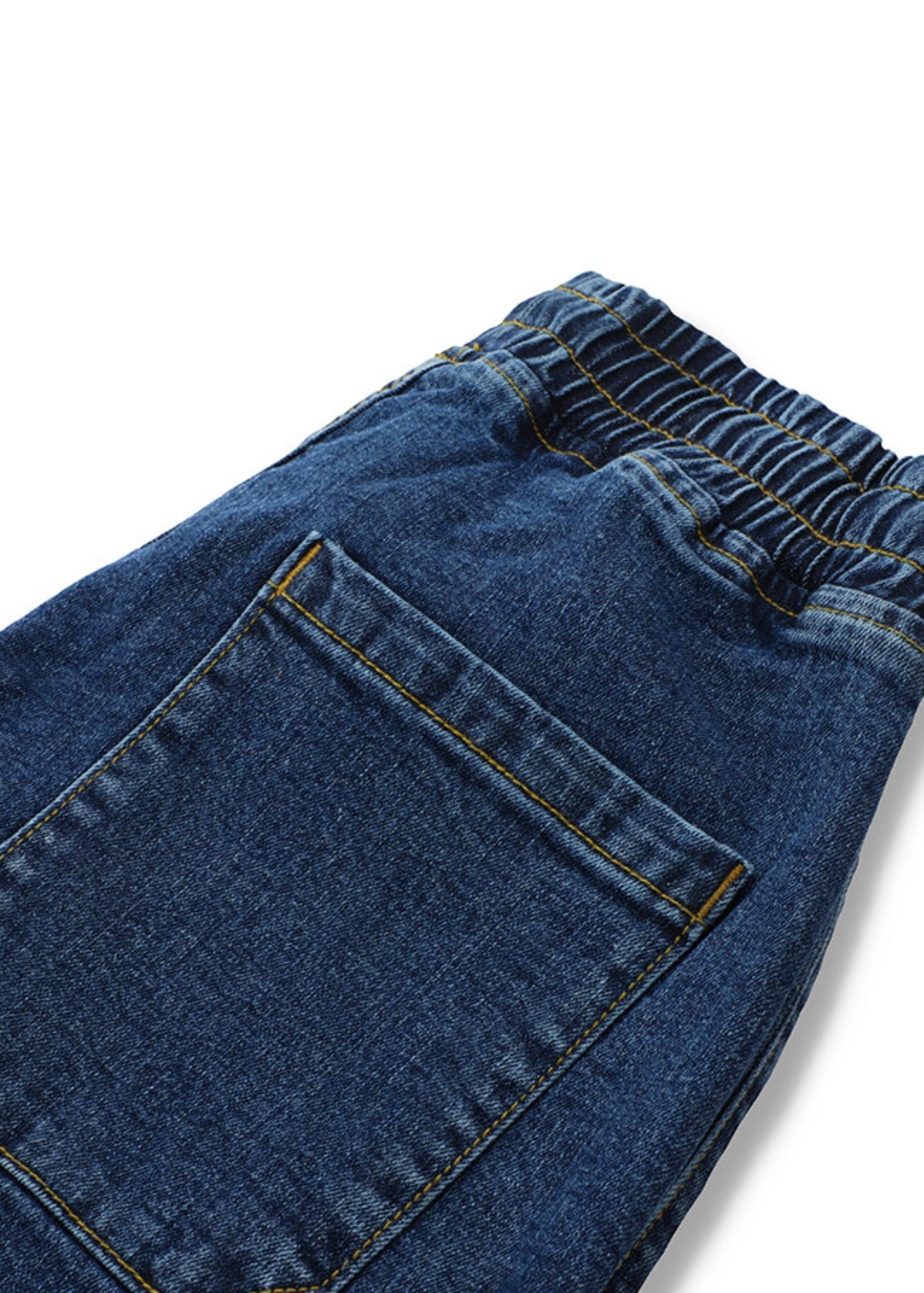 denim Jogger Pants in Dark blue