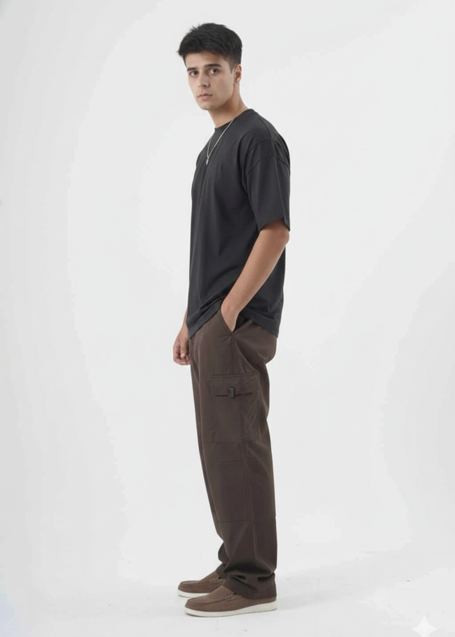cotton T Shirt in Black by Ecowears.Pk
