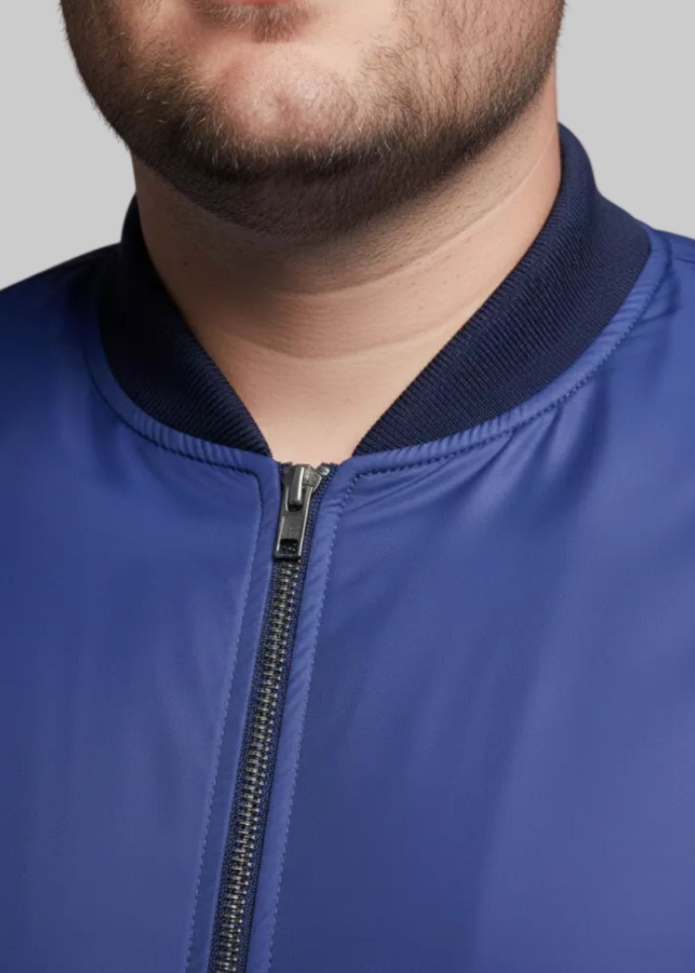 polyester Jacket in Royal blue
