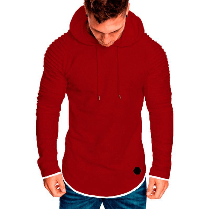 Men'Srround Neck Slim Hooded Long Sleeves