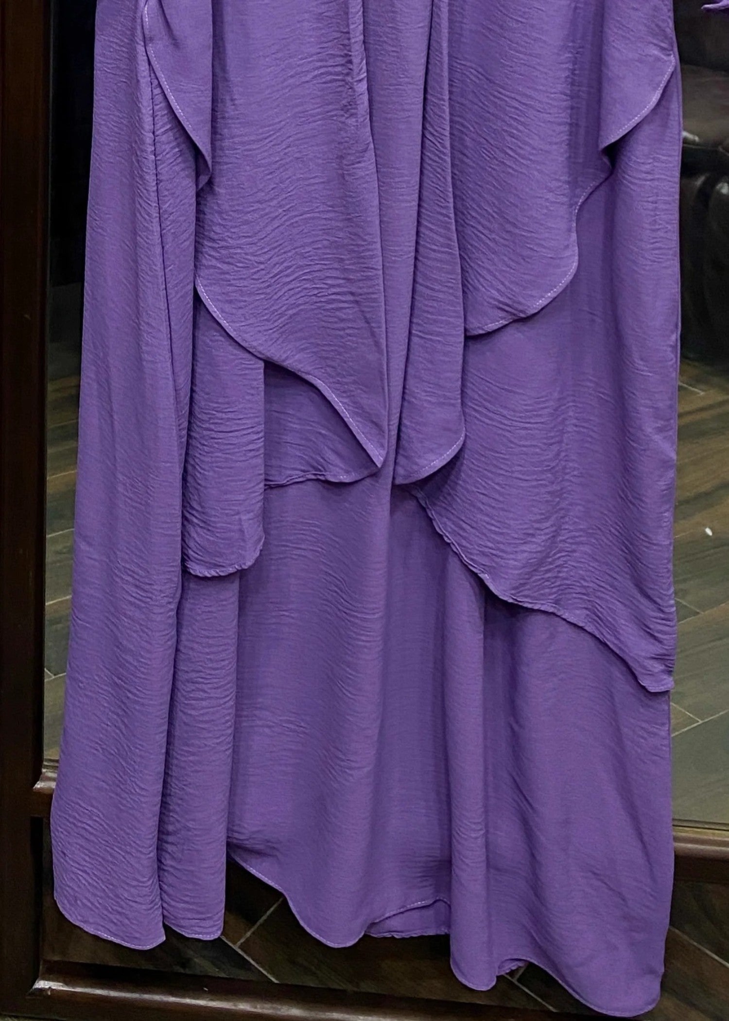 polyester Abaya in Bright lavender