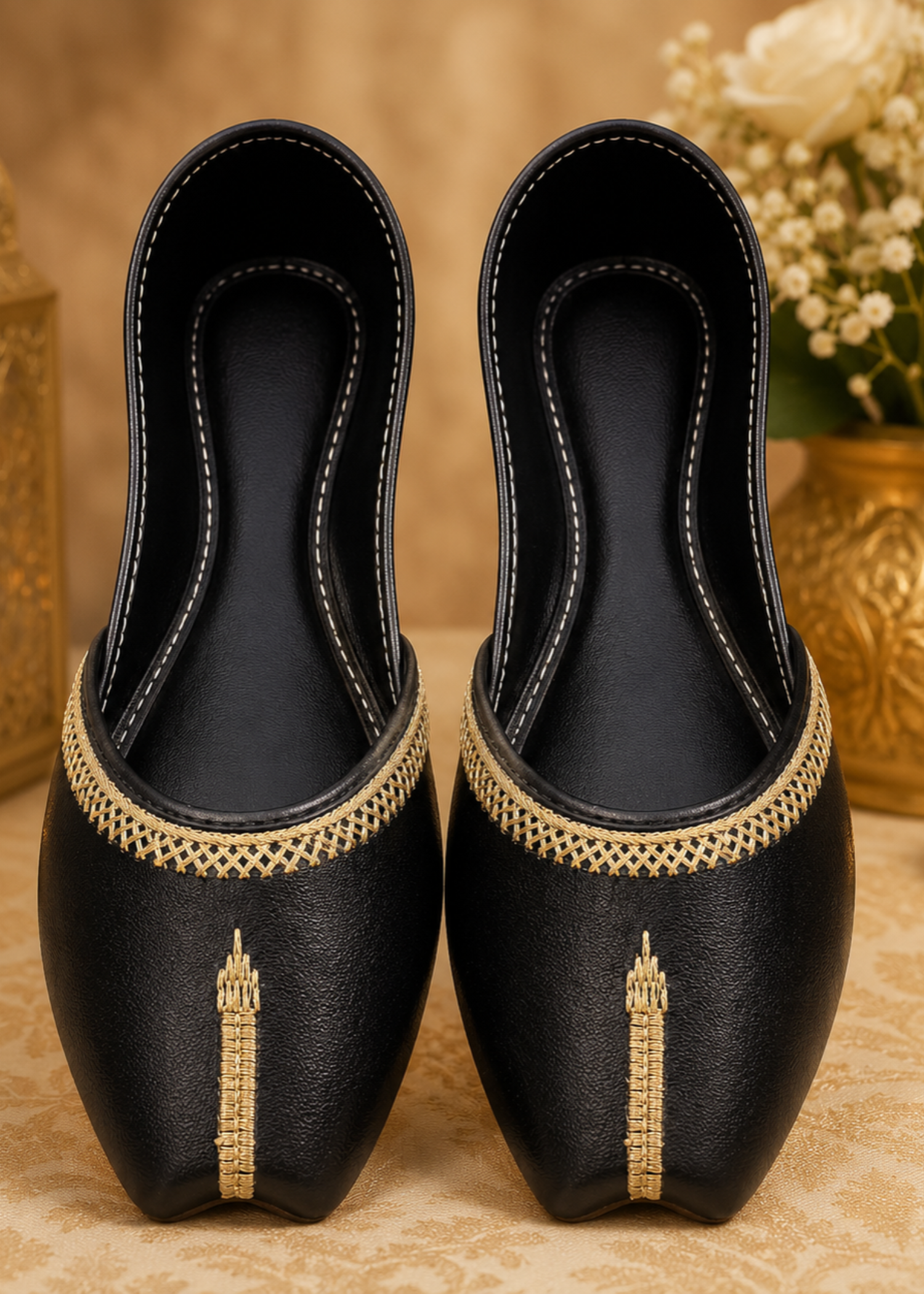 Khussa in Black by - High Quality Women Khussa CPH6310