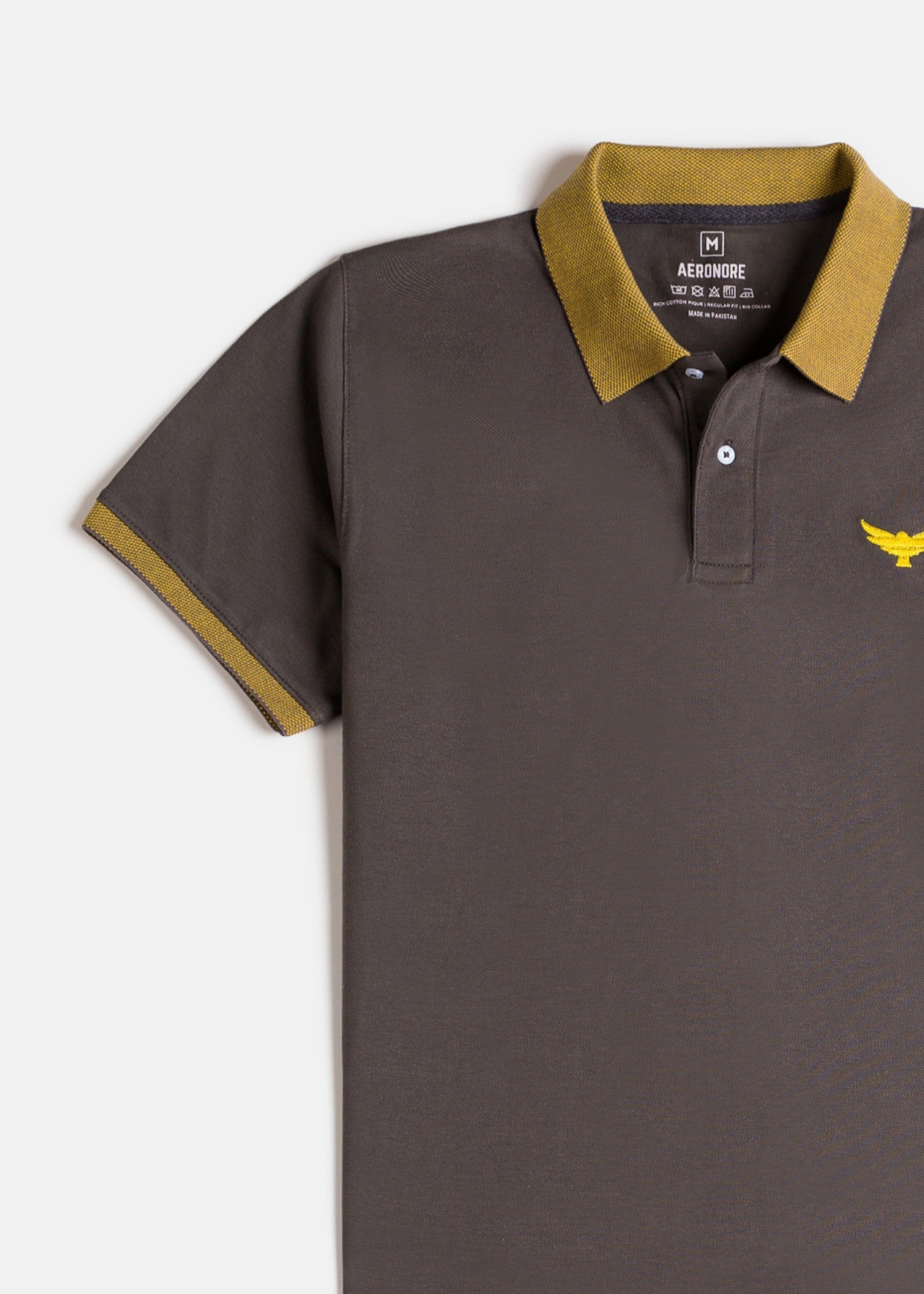 picot Polo Shirt in Hazelwood brown