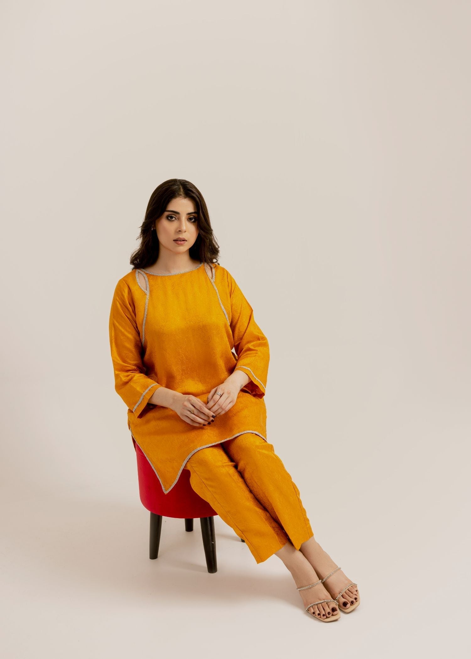 viscose Co Ord Sets in Mustard