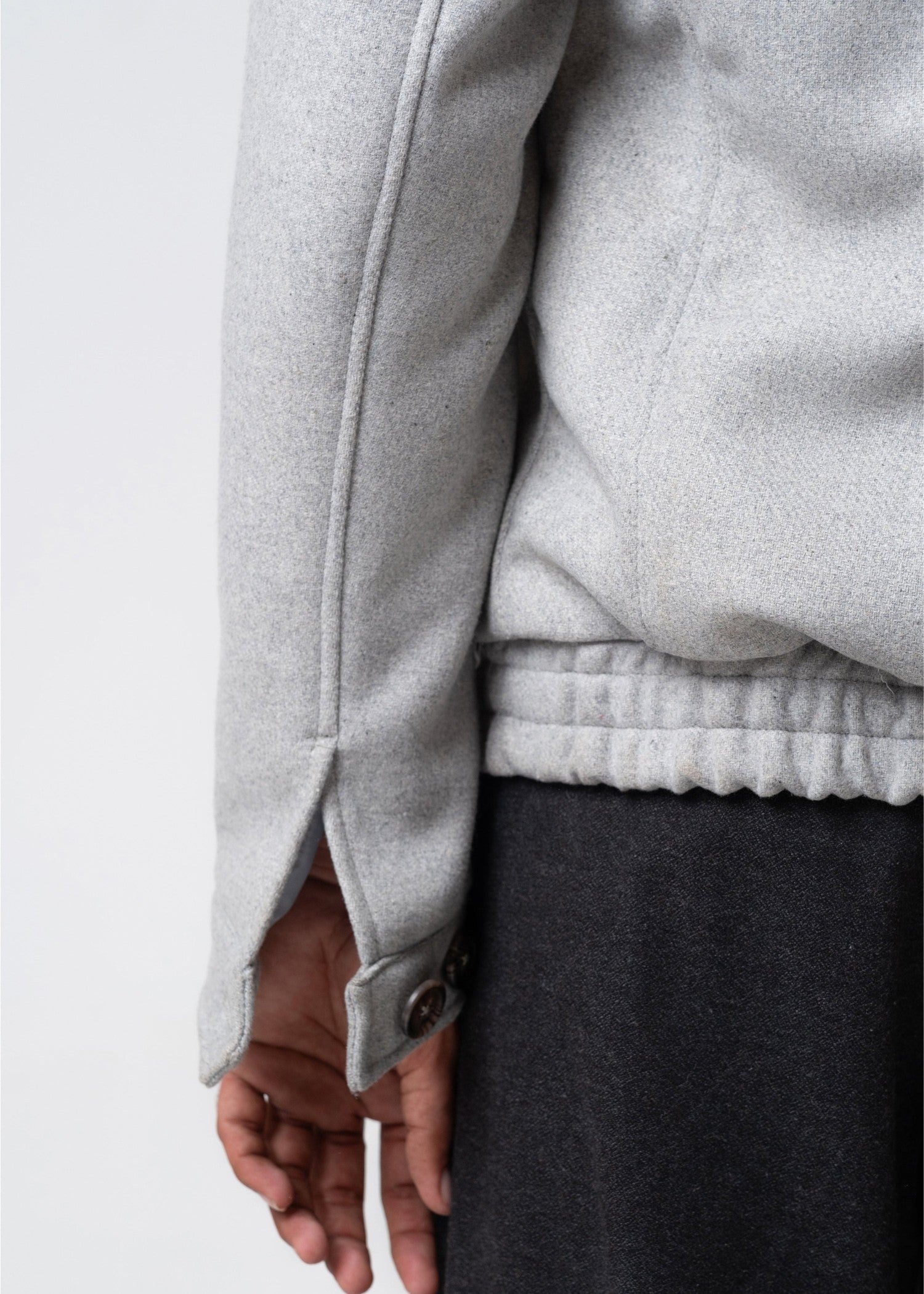 wool Jacket in Light grey