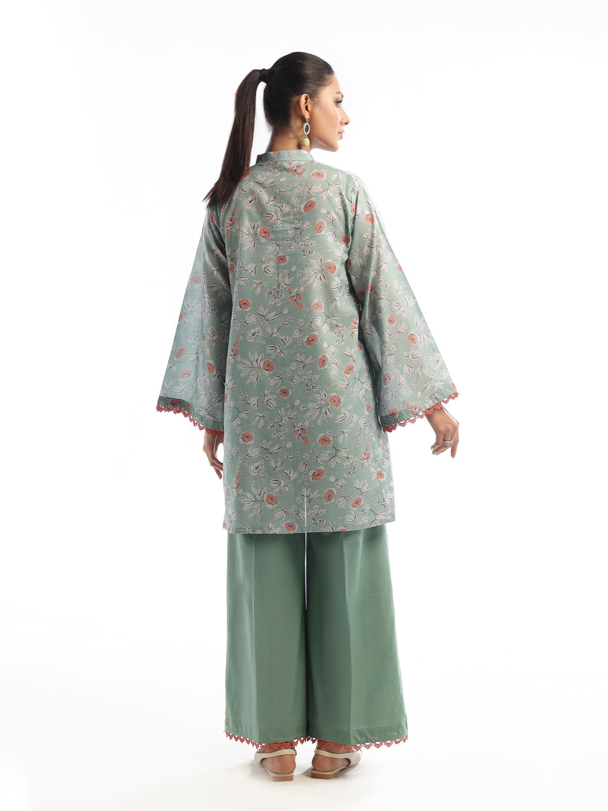 masuri Kurta Set in Sage green