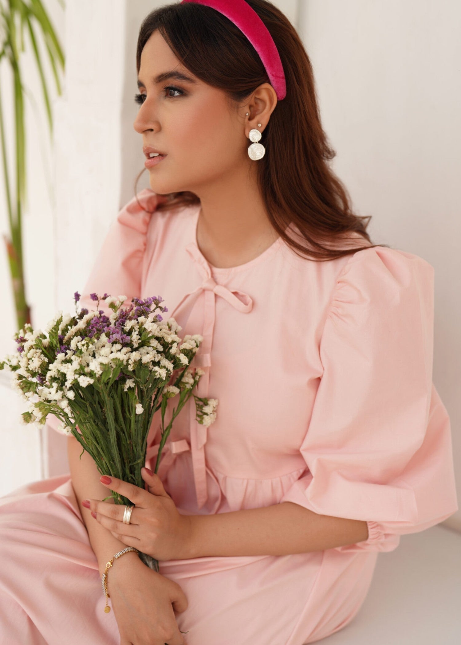 cotton Dress in Pink