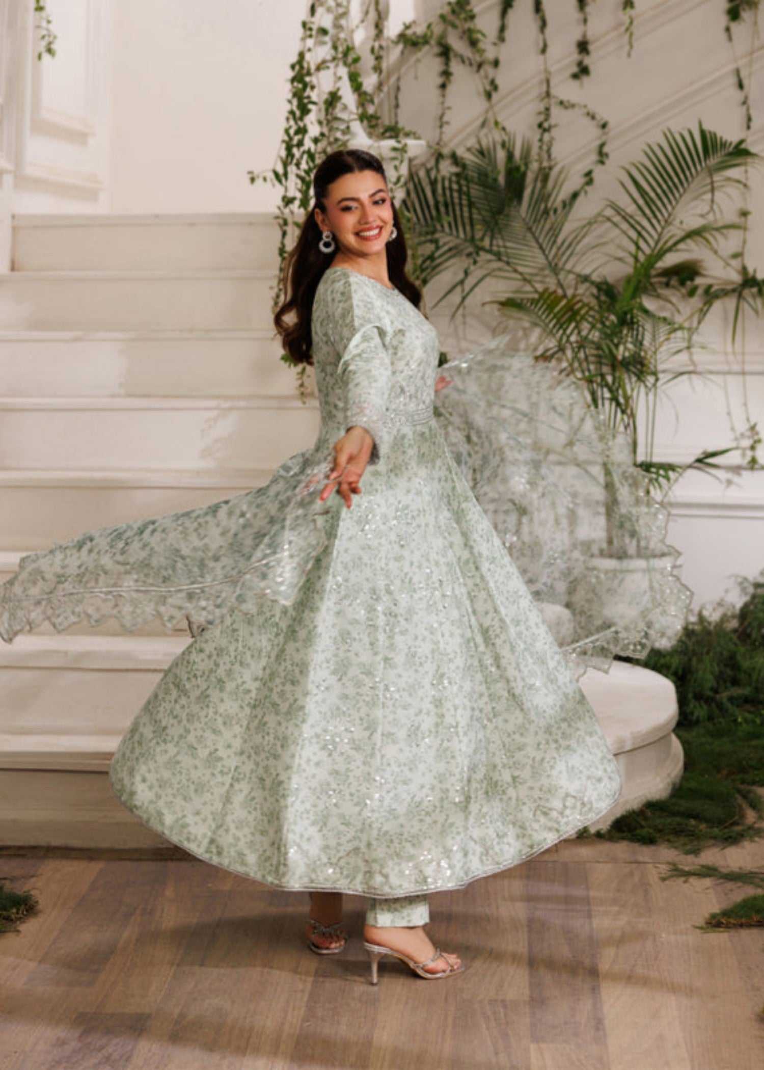 cotton Maxi in Mint green