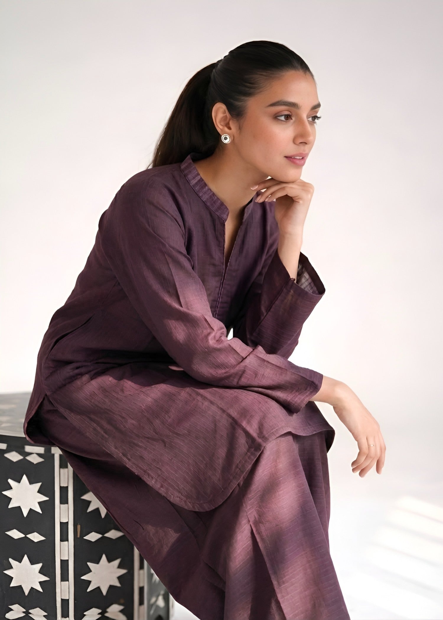 linen Co Ord Sets in Dark brown
