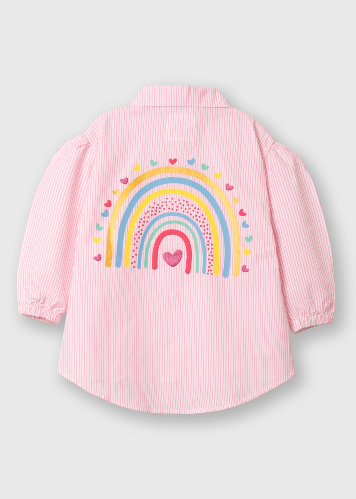 Top in White, light pink