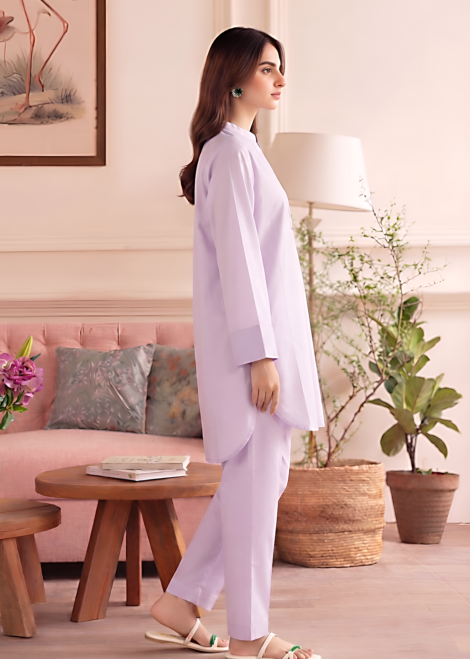 cotton Co Ord Sets in Violet