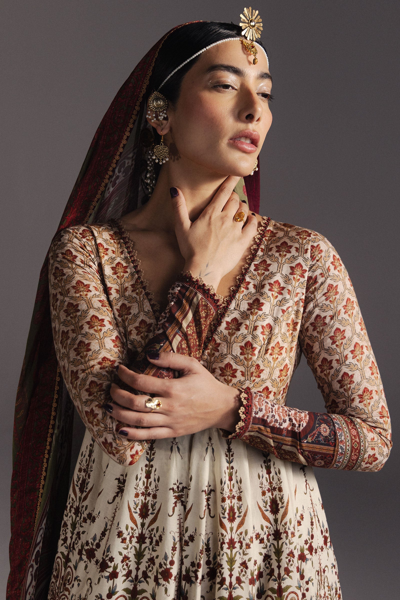 Anarkali Festive Luxury Lawn – Shahkar-D3