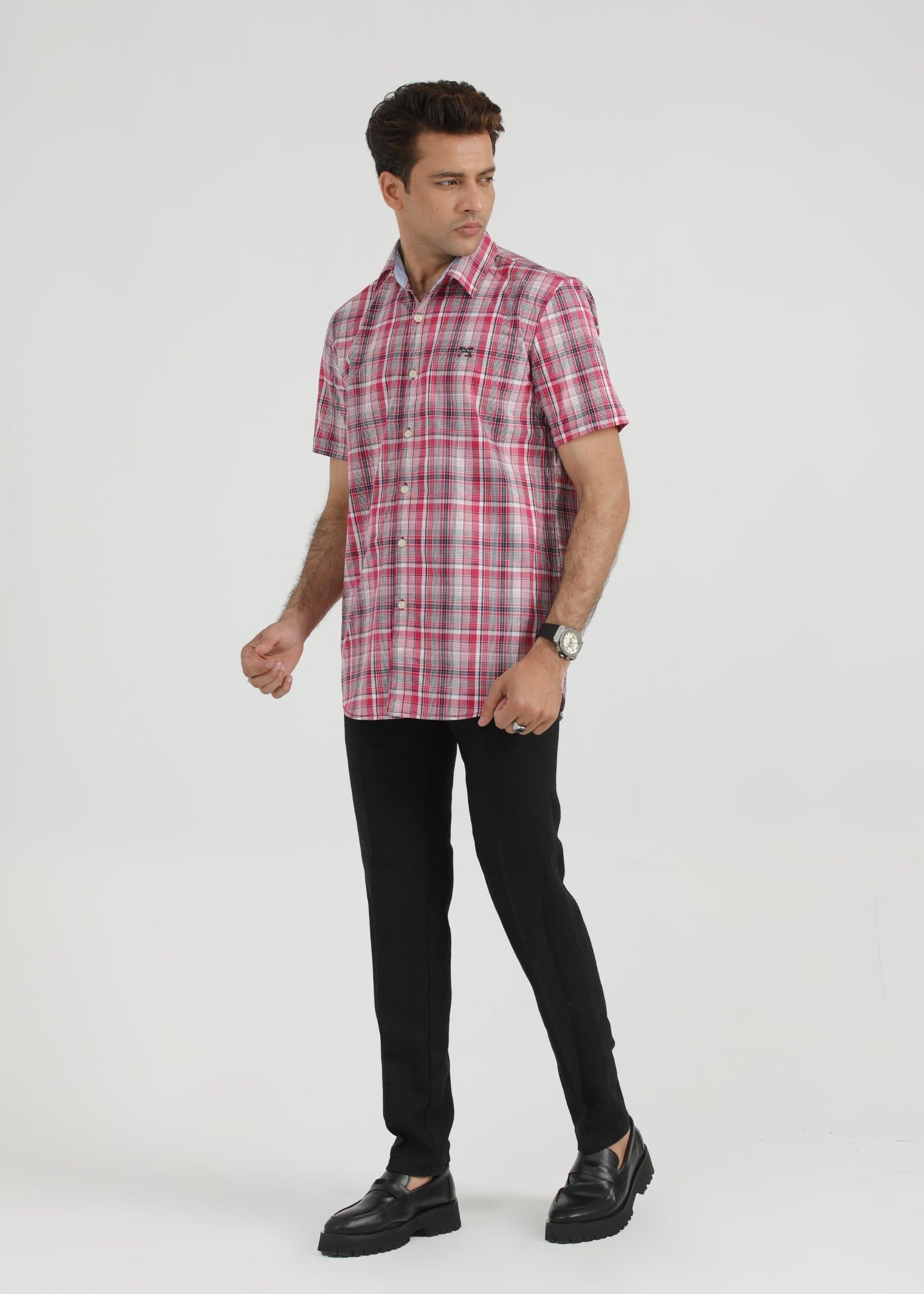 cotton dobby Casual Shirt in Multi