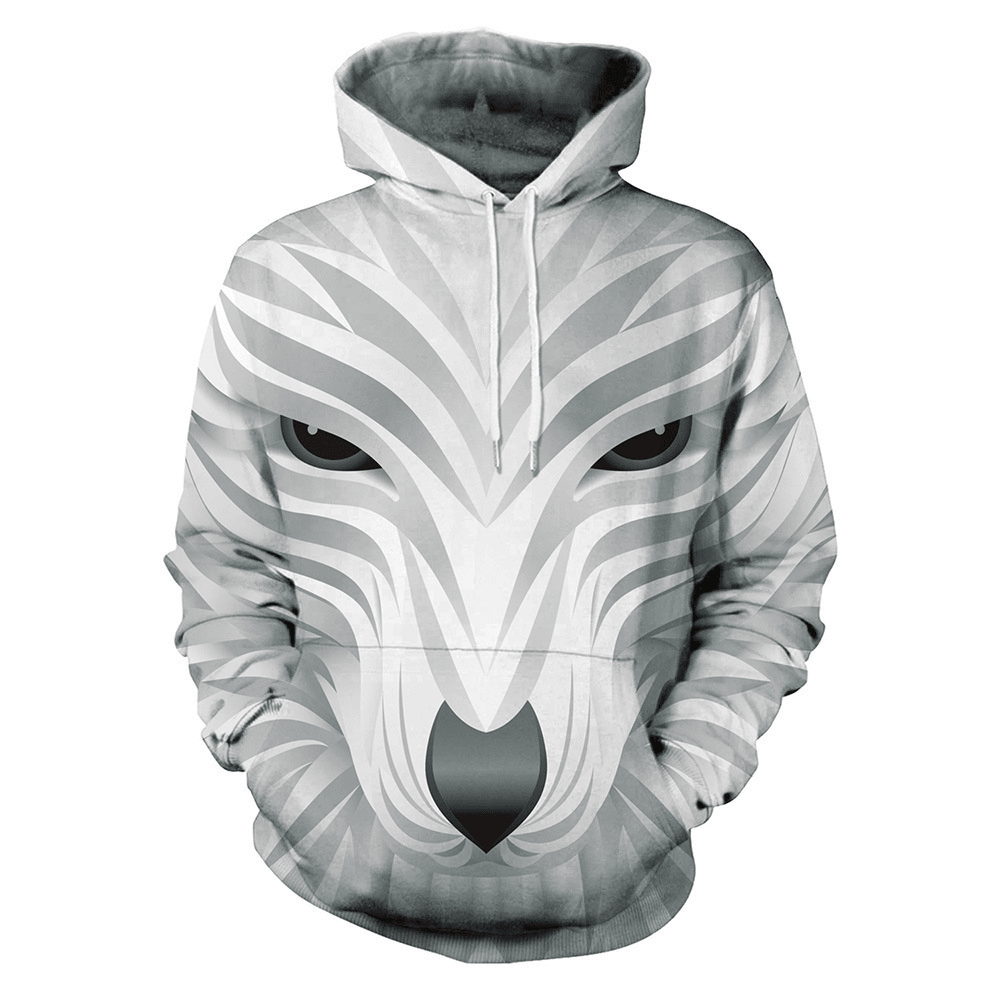 Colorful Nine-Tailed Fox 3D Digital Print Sweatshirt