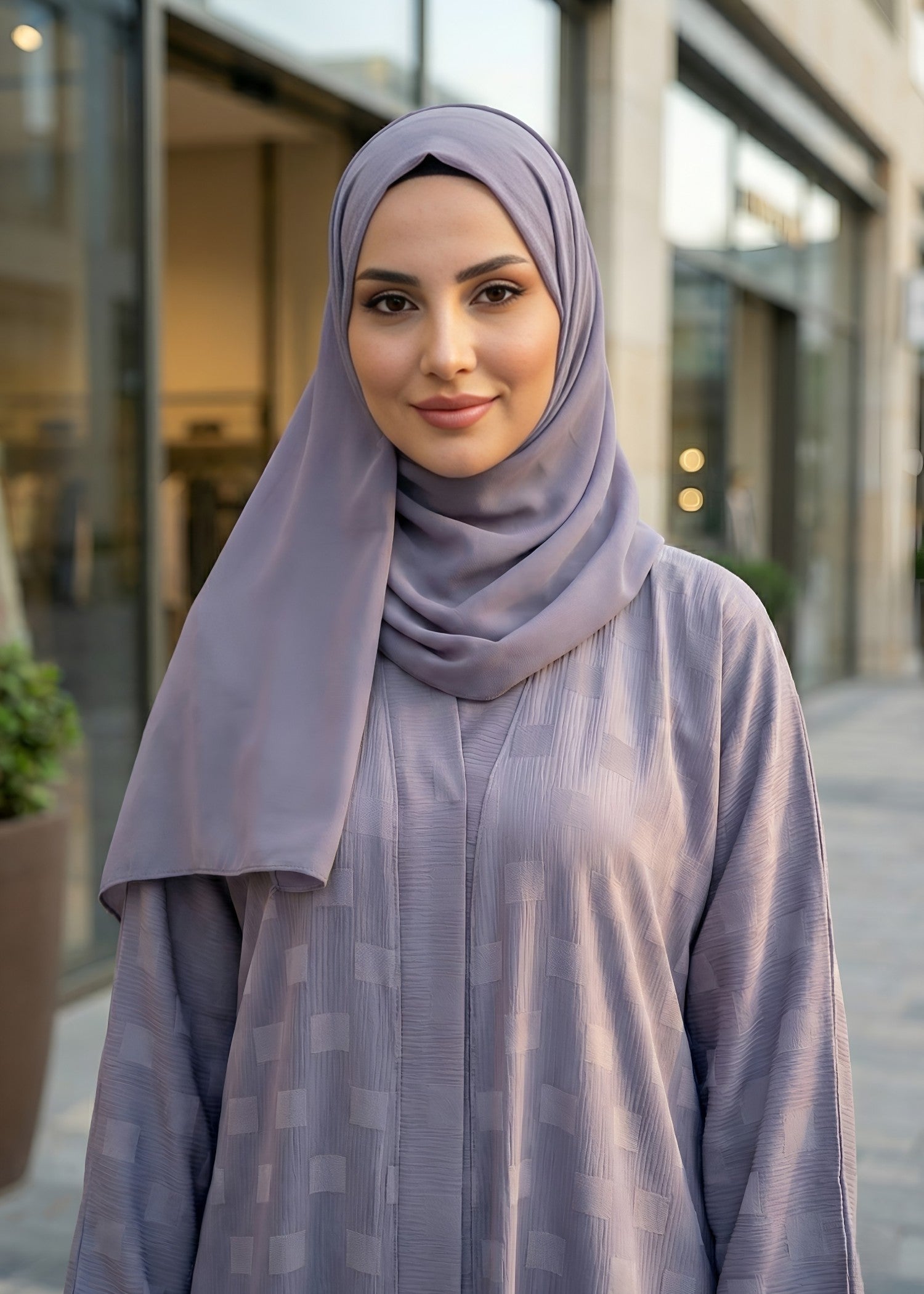 nidha Abaya in Lavender