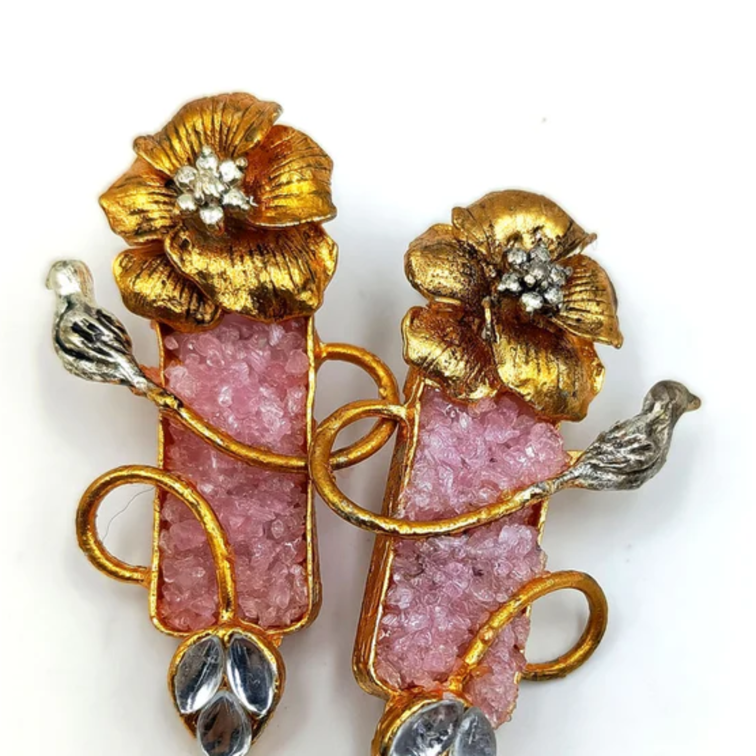 Earrings in Pink Color by - Trendy Women Earrings RIL0255