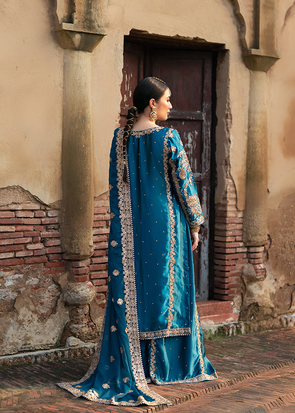 charmuse/shamooz Sharara in Teal