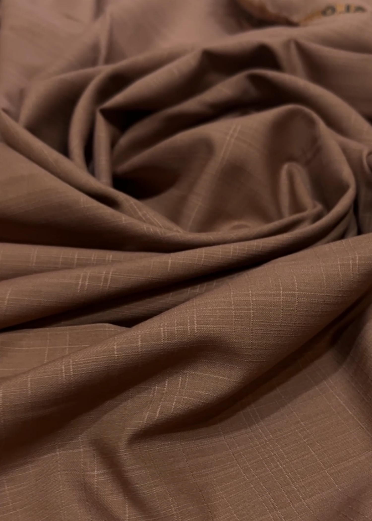 textured wash & wear Unstitched in Copper