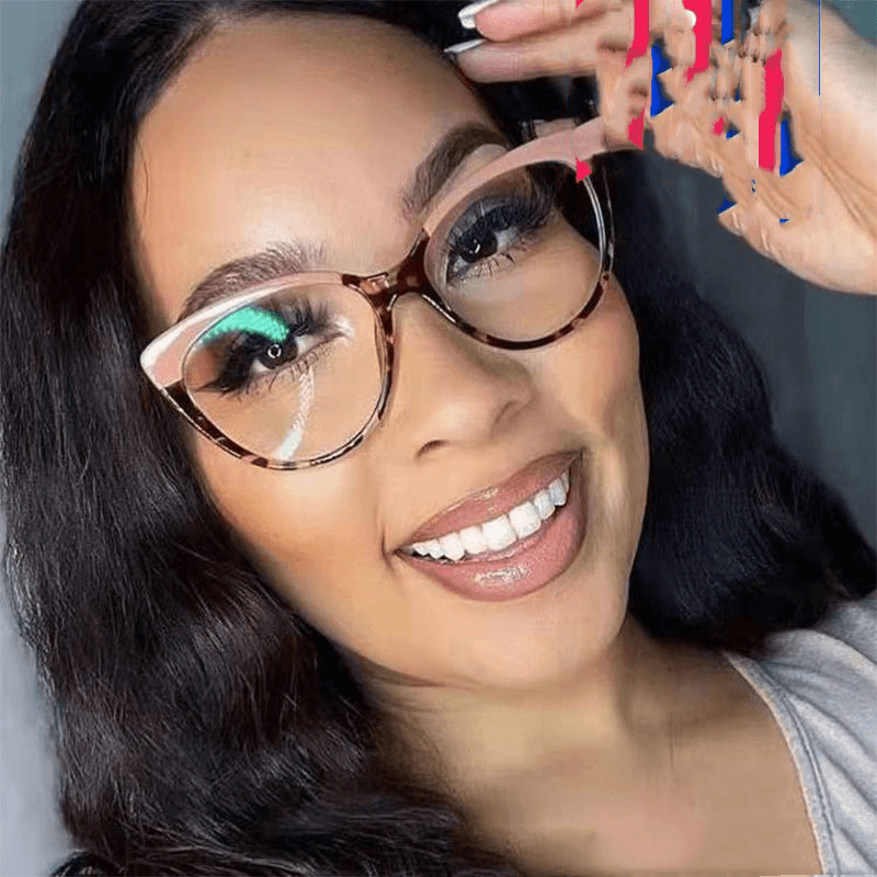 Metal Cross Flat Mirror - Fashionable Butterfly Frame Glasses in Multiple Colors