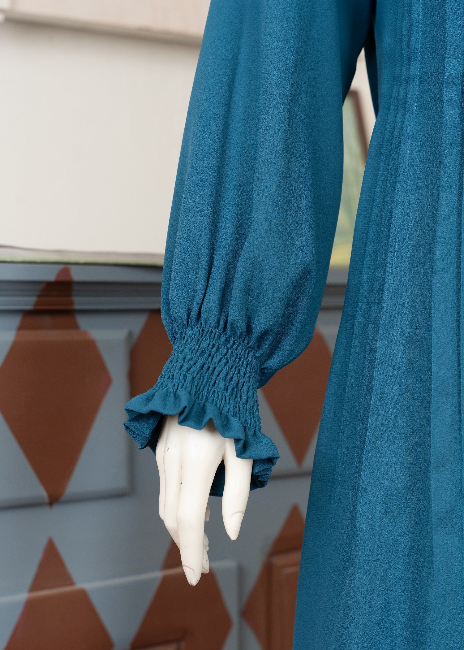georgette Maxi in Cerulean