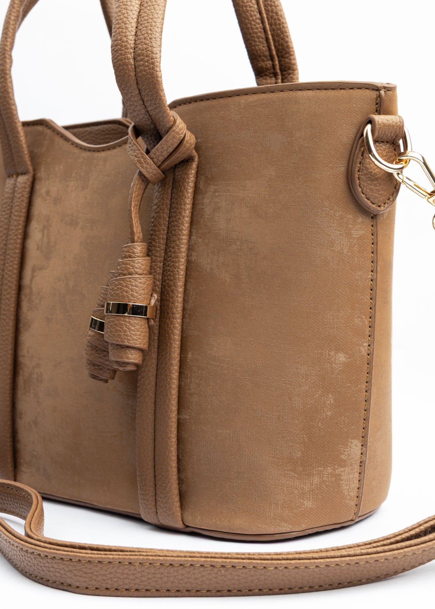 Tote Bag in Camel brown Color by - Trendy Women Tote Bag KTC1790