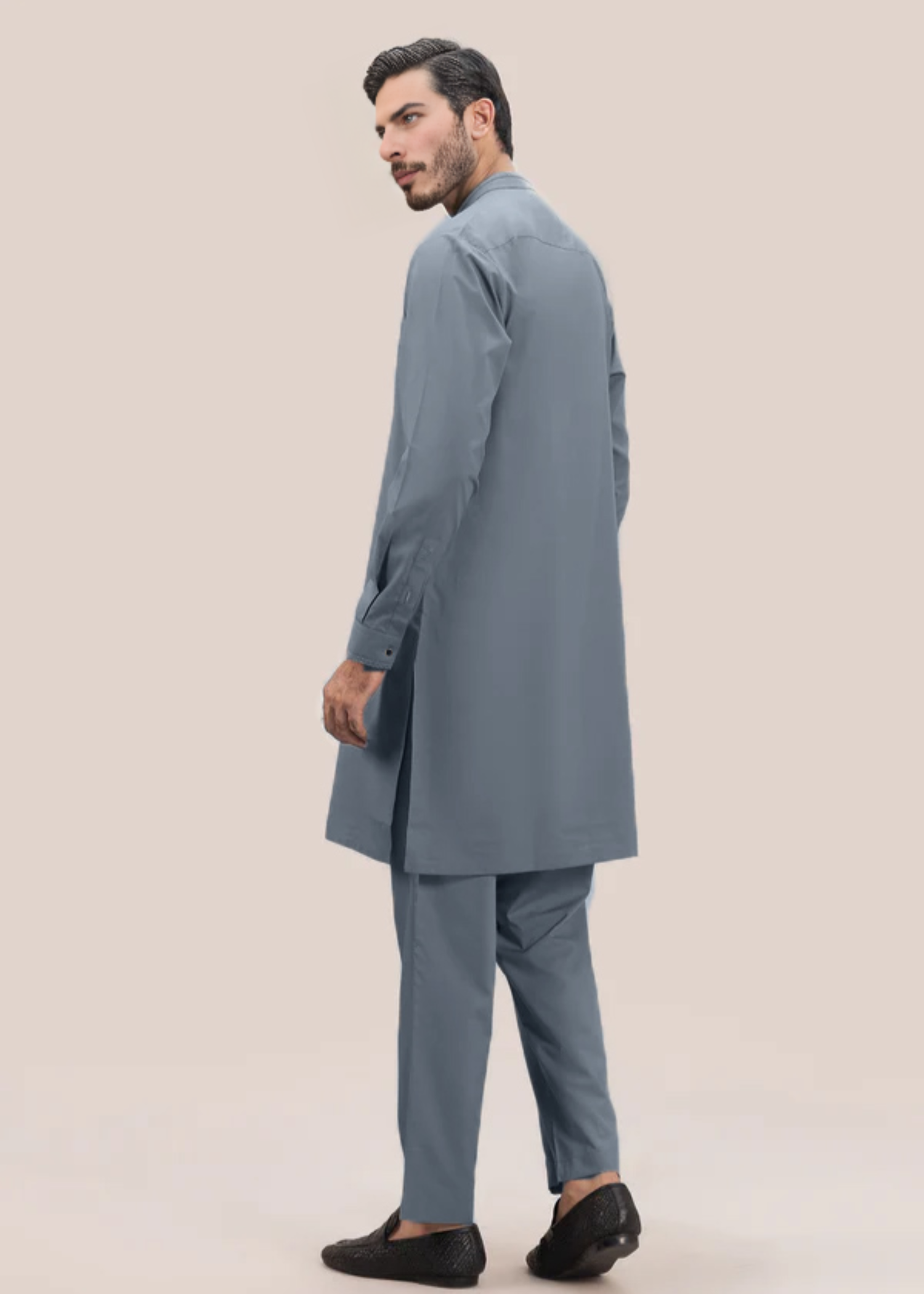wash & wear Kurta Set in Cloud blue