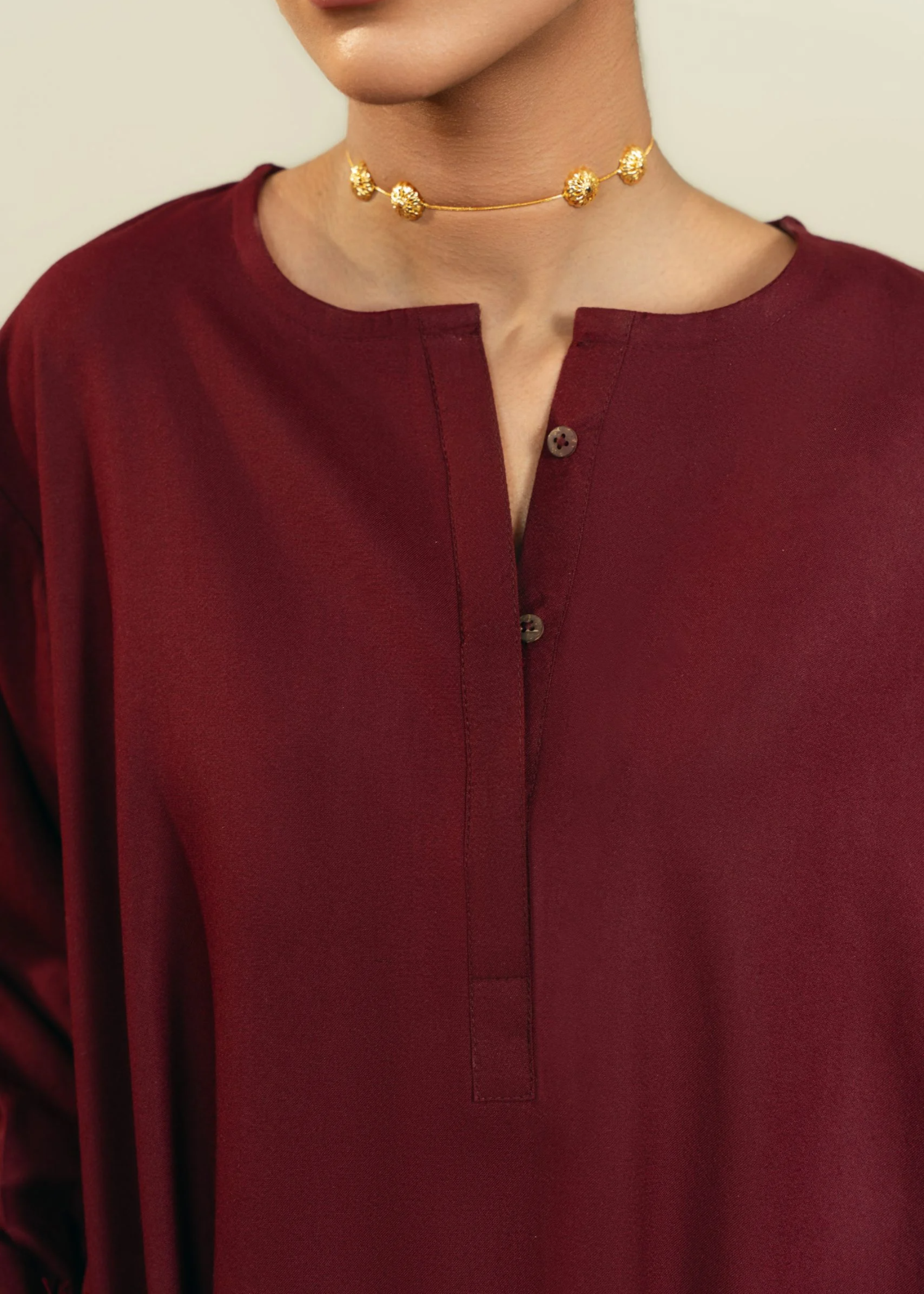 marina Kurta Set in Burgundy