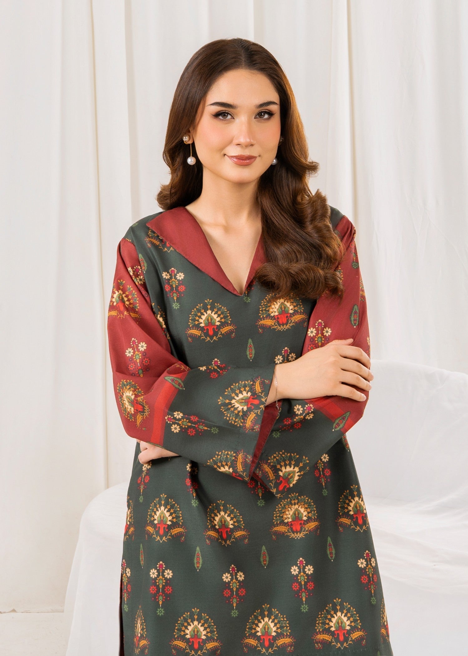 poly lawn Co Ord Sets in Hunter green