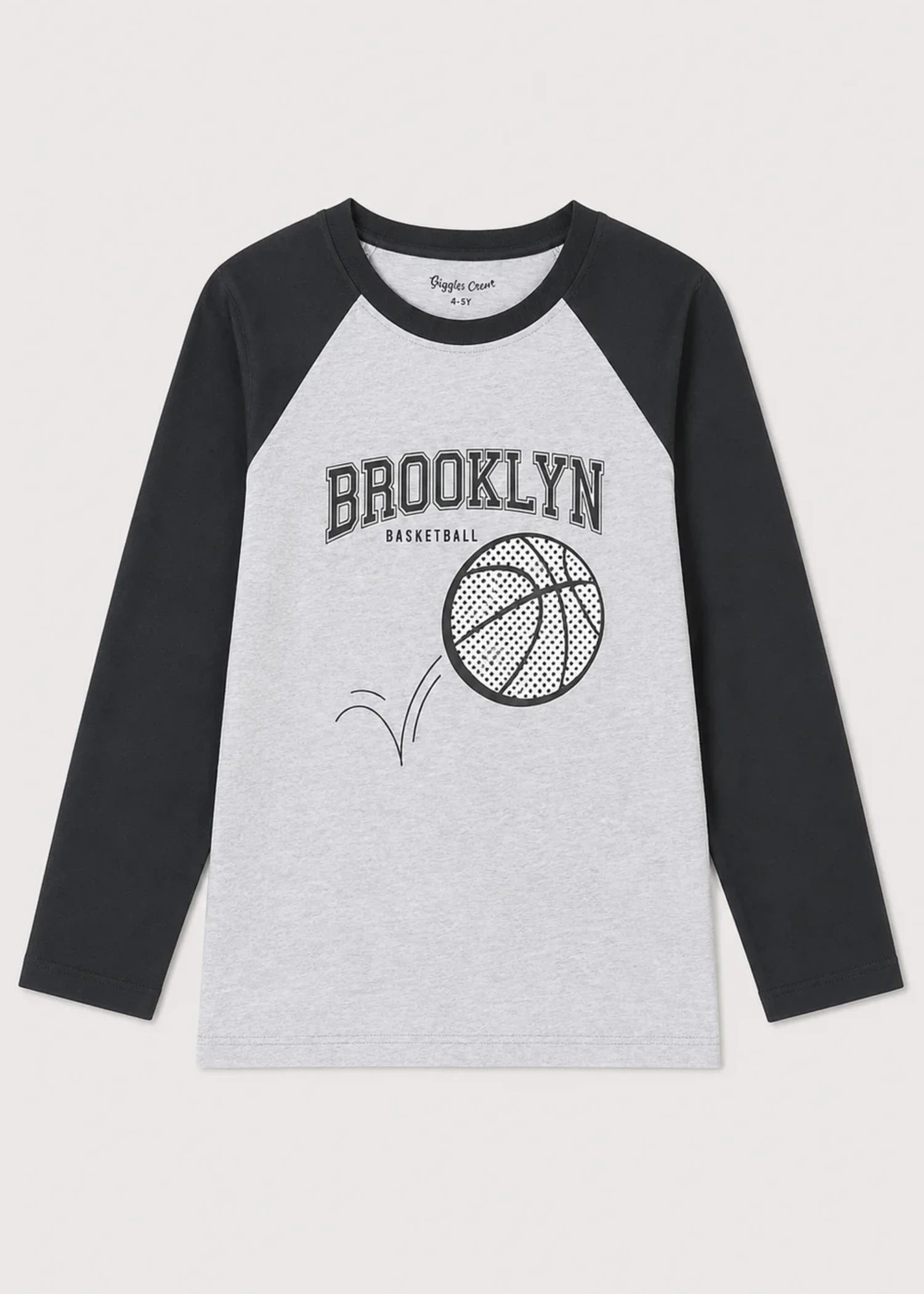 single jersey knit T Shirt in Pastel grey