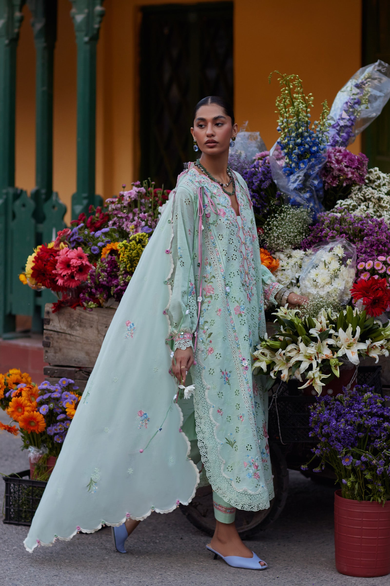 Festive Luxury Lawn – Jade Vine Reverie (Z-12)
